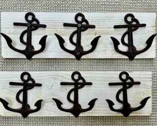 (2) Anchor Coat Hooks