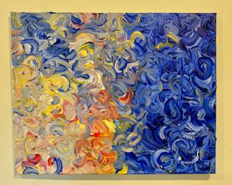 Abstract Oil on Canvas