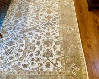 Area Rug (sage, ivory)
