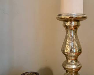 Mercury Glass Votive & Pedestal Candle Holders