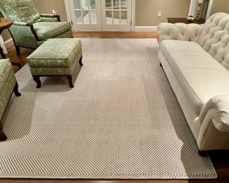 Bound Area Rug (brown, cream)