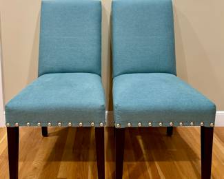 (6) Carrington Court Upholstered Chairs with Nailhead Trim