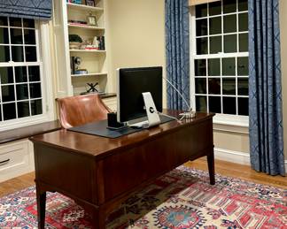 Pakistan Wool Rug (blue, rust, cream)