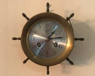 Vintage Ships Bell Clock