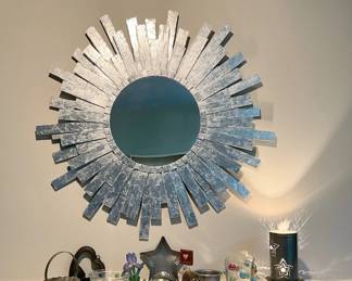 Silver Sunburst Mirror 