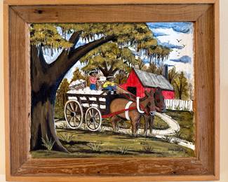 1994 Henry Watson wood carved relief painting….this is the best Watson I’ve ever had…or seen for that matter! The carving is so deep and detailed!