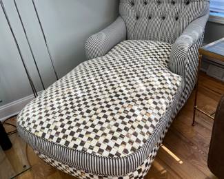 MacKenzie Childs Chaise Chair