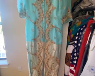 Vintage India style beaded dresses and saris