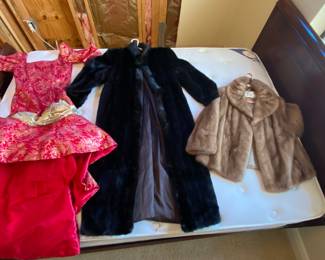 Vintage Fur Coats, cocktail dresses and gowns