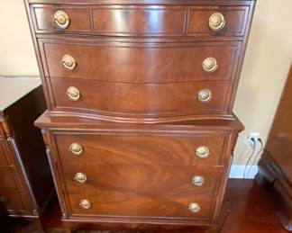 Thomasville Furniture Company                                                    
6 drawer highboy dresser
55" x 38" x 21"