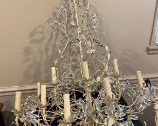 Currey & Co. Crystal bud Medium Chandelier - Per Owner's description