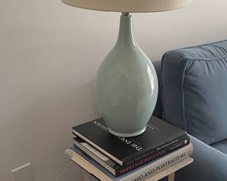 side table, table lamp