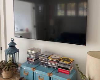 TV, lantern, DVD's