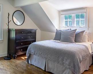 Restoration hardware dresser, small chest or nightstand, bed