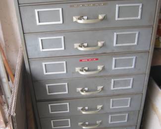 Storage cabinet full of useful repair items ,nuts ,bolts ,electrical, plumbing etc.