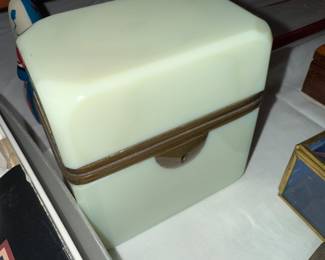 French Opaline Trinket Box