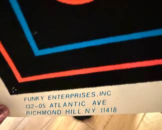 Led Zeppelin black light poster