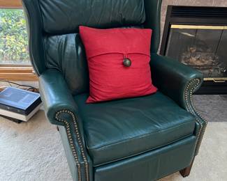 Leather reclining chair