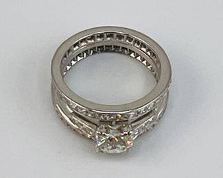 Diamond & white gold ring