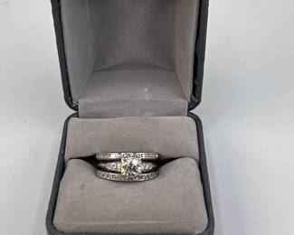 Diamond & white gold ring