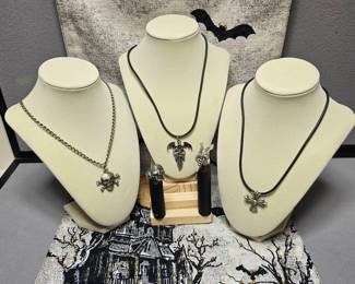 Dark Angel Skulls  Skeletons  Necklaces  Rings 