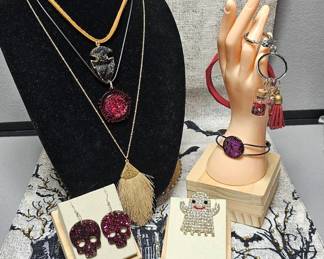 Eerie Halloween Jewelry Necklaces  Bracelet  Earrings  Pin