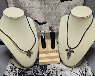 Raven Skull Ring Skeleton With Bones Ring  Dark Angel  Skelton Necklaces