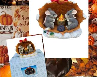 Fitz Floyd  Charming Tails  Retired  Club Exclusive  Sharing A Warm And Cozy Holiday 