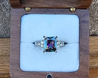 Mystic Topaz Ring Tested  See Pictures  Video