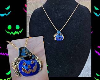 Not So Scary Scarecrow Pumpkin Necklace Or Brooch See Video