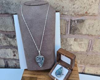 Rough Fiery Labradorite Necklace Ring  Tested  See Pictures  Video