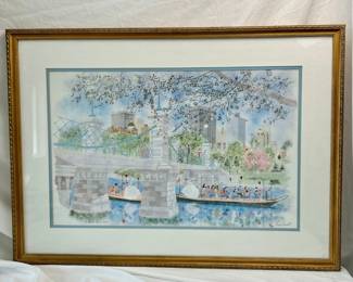 The Boston Swan Boats Framed Fine Art Print, Davis Carroll