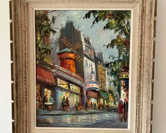 Moulin Rouge Original Oil On Canvas Painting