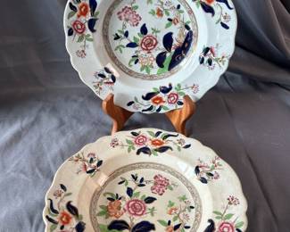 Patterned Floral Oriental Plates