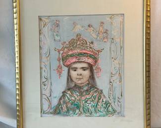 Edna Hibel, Oriental Daydream, Lithograph