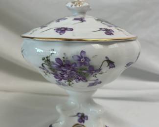 Victorian Violets From Englands Countryside Bone China, Made In England