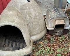 Lots of doghouses for the winter.