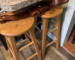 Two more stools.