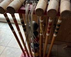 Croquet!  Old set, but in good shape!