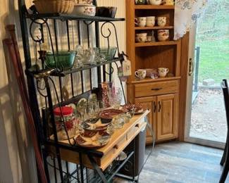 There are three of these etageres, all in very good shape.