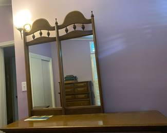 Dresser with mirror