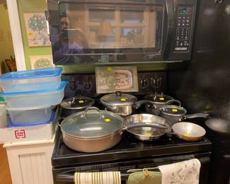 Pots, pans and plastic containers