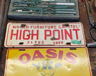 High Point City Tag, Oasis Plate