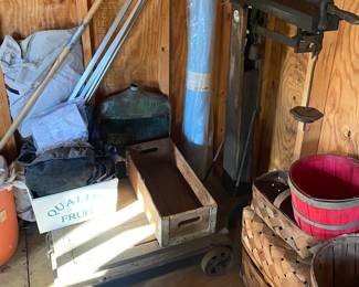 Large Old Rolling Store Scale