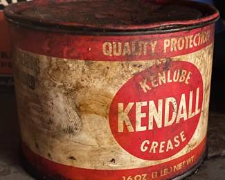 Vintage Kendall Grease Can