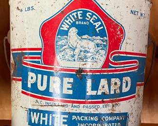 White Seal Pure Lard Can Salisbury, N.C.