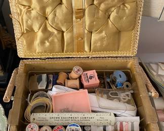 Sewing Boxes and Supplies