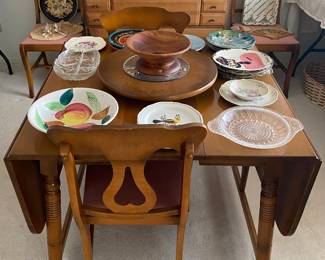 Maple Dining Room Table and Four Chairs