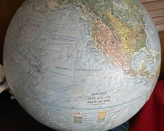 Vintage Replogle Land and Sea Globe