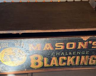 Mason's Challenge Blacking Paper Label Counter Box